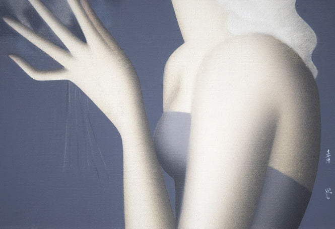 東郷青児「花束」油絵・F4号 拡大画像5