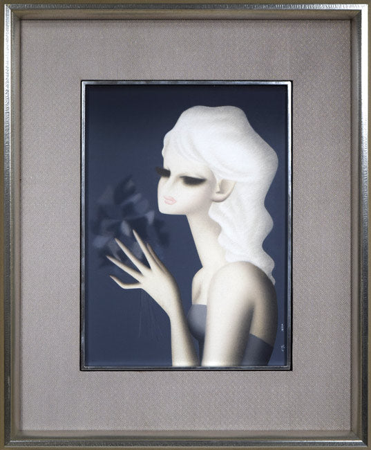 東郷青児「花束」油絵・F4号