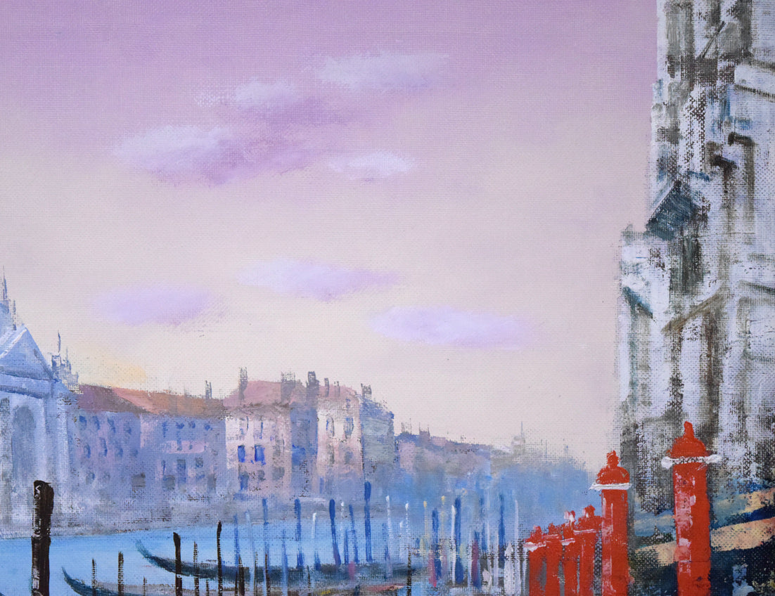 土屋茂「ベネツィア(イタリア)」油絵・F10号 拡大画像2