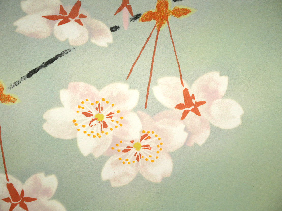 上村淳之「春信(和歌山県鳥 目白)」リトグラフ 拡大画像7