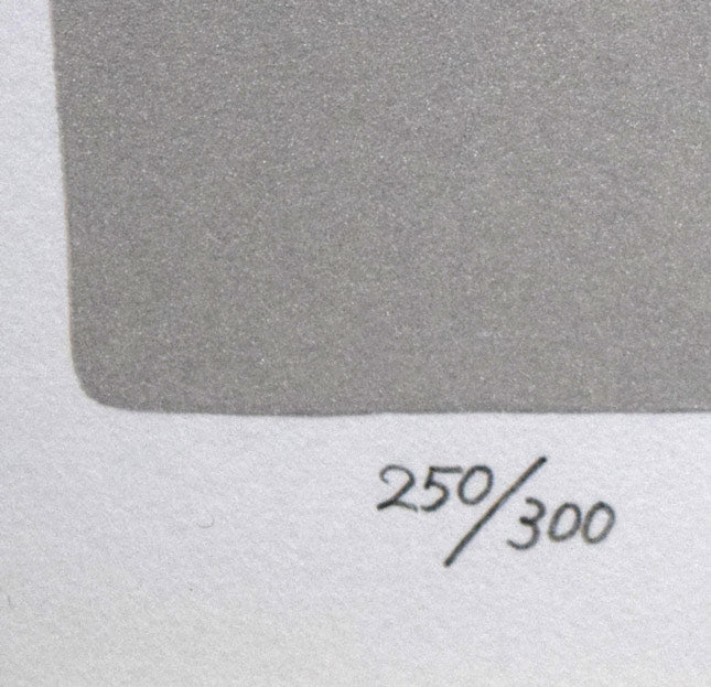 上村松篁「丹頂」シルクスクリーン版画 限定番号(ed,250/300)拡大画像