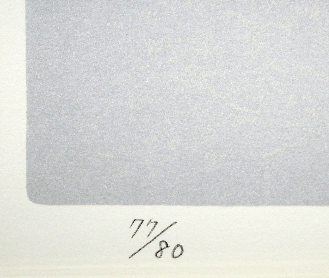上村淳之「雪椿」シルクスクリーン版画 限定番号(ed,77/80)