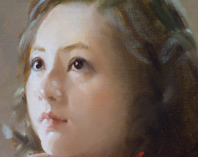 上 尚司「娘」油絵・SM 拡大画像1