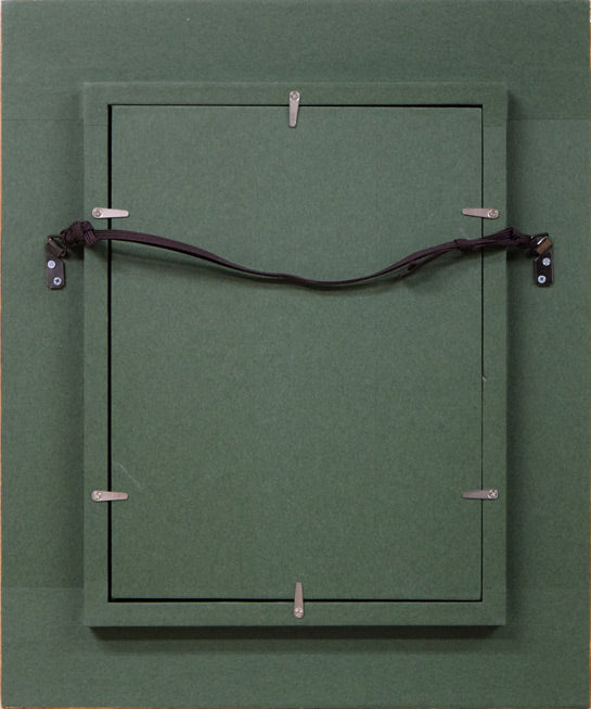 上 尚司「娘」油絵・SM 額縁裏側画像