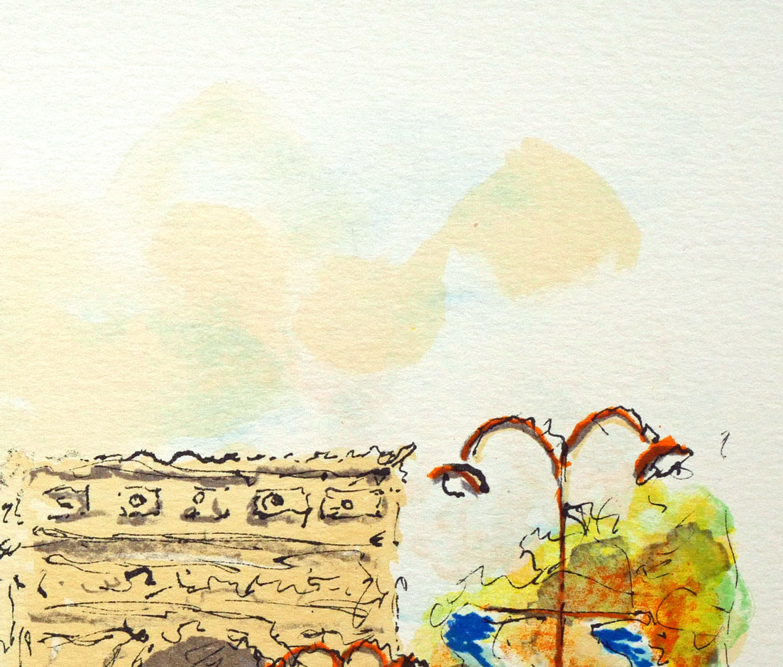 ウルバン・ウシェ(Urbain Huchet)「凱旋門(パリ)」リトグラフ 拡大画像2