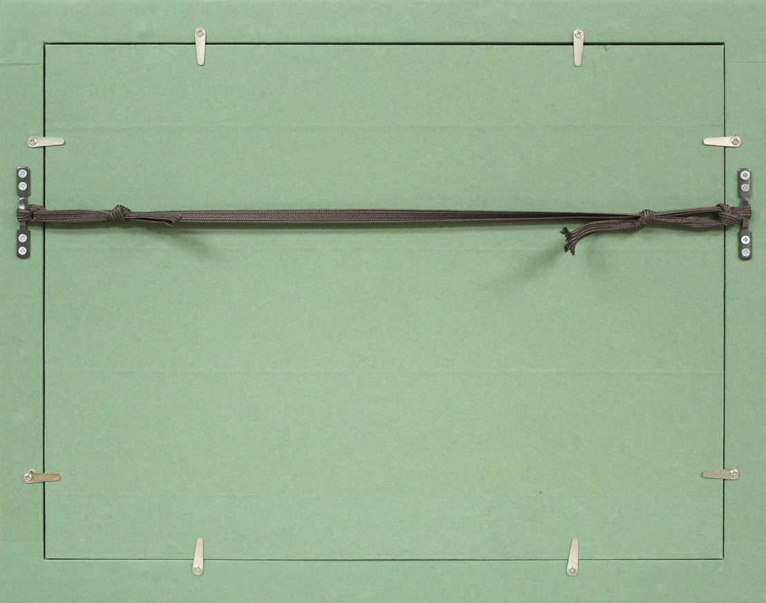 ウルバン・ウシェ(Urbain Huchet)「凱旋門(パリ)」リトグラフ 額縁裏側画像