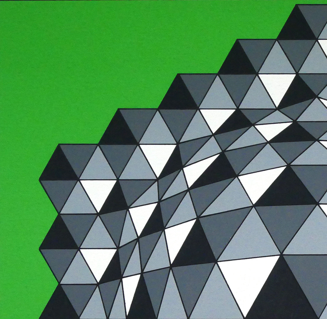 ヴィクトル ヴァザルリ(Victor VASARELY)「コンポジションA」シルクスクリーン版画 拡大画像1