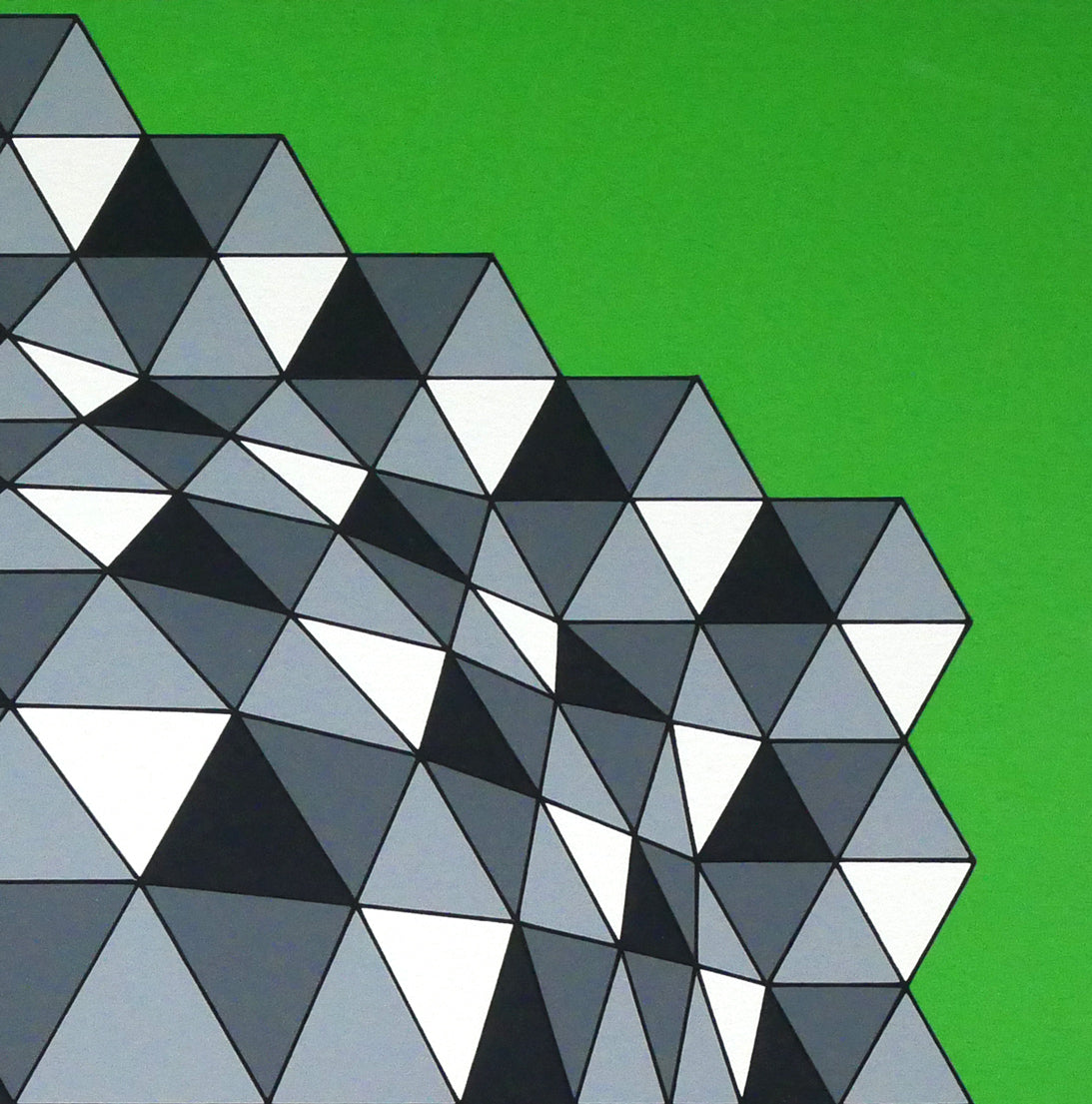 ヴィクトル ヴァザルリ(Victor VASARELY)「コンポジションA」シルクスクリーン版画 拡大画像2