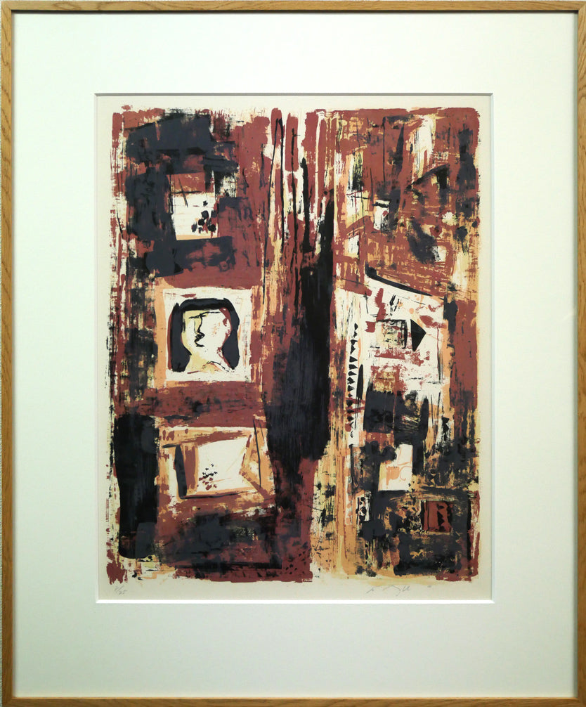 脇田和「窓」リトグラフ