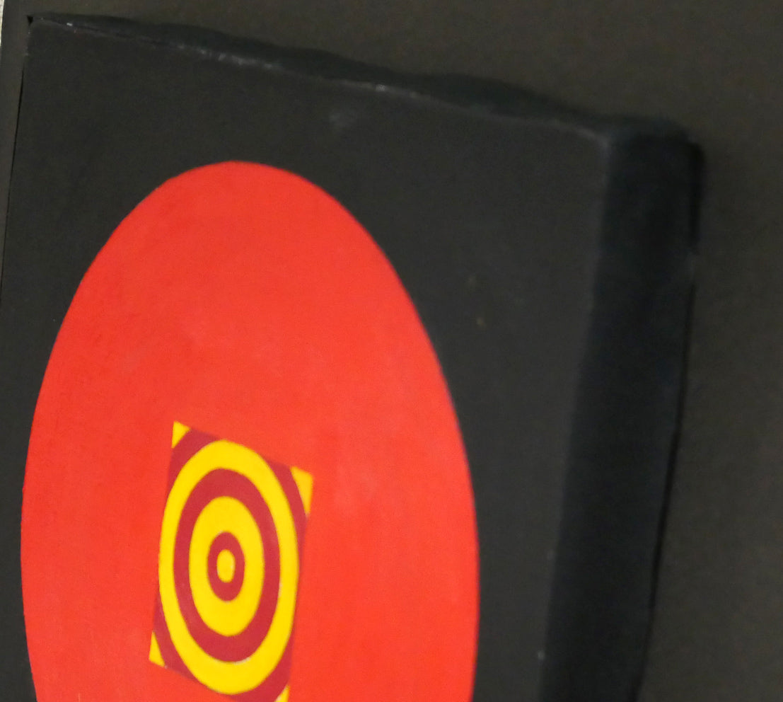 渡辺伊八郎「円」油絵・変形6号 額装画像1