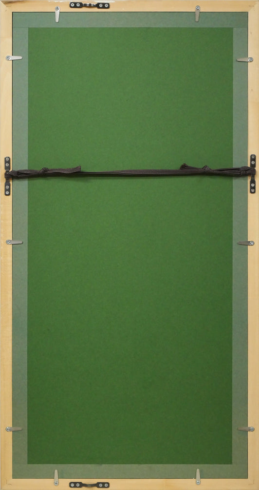 渡辺伊八郎「円」油絵・変形6号 額縁裏側画像