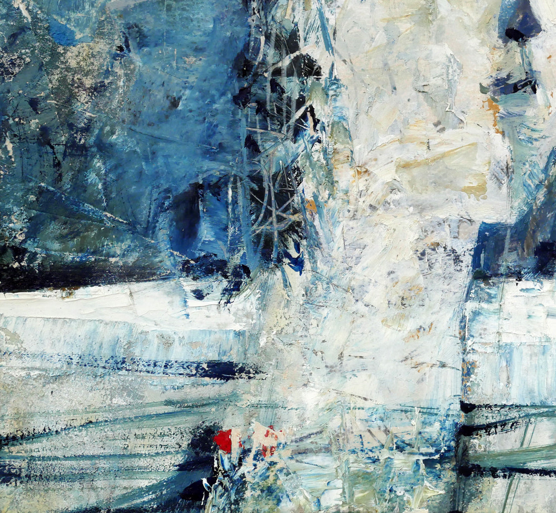 渡辺眞利(渡邊)「島育ち」油絵(28×25cm) 拡大画像3