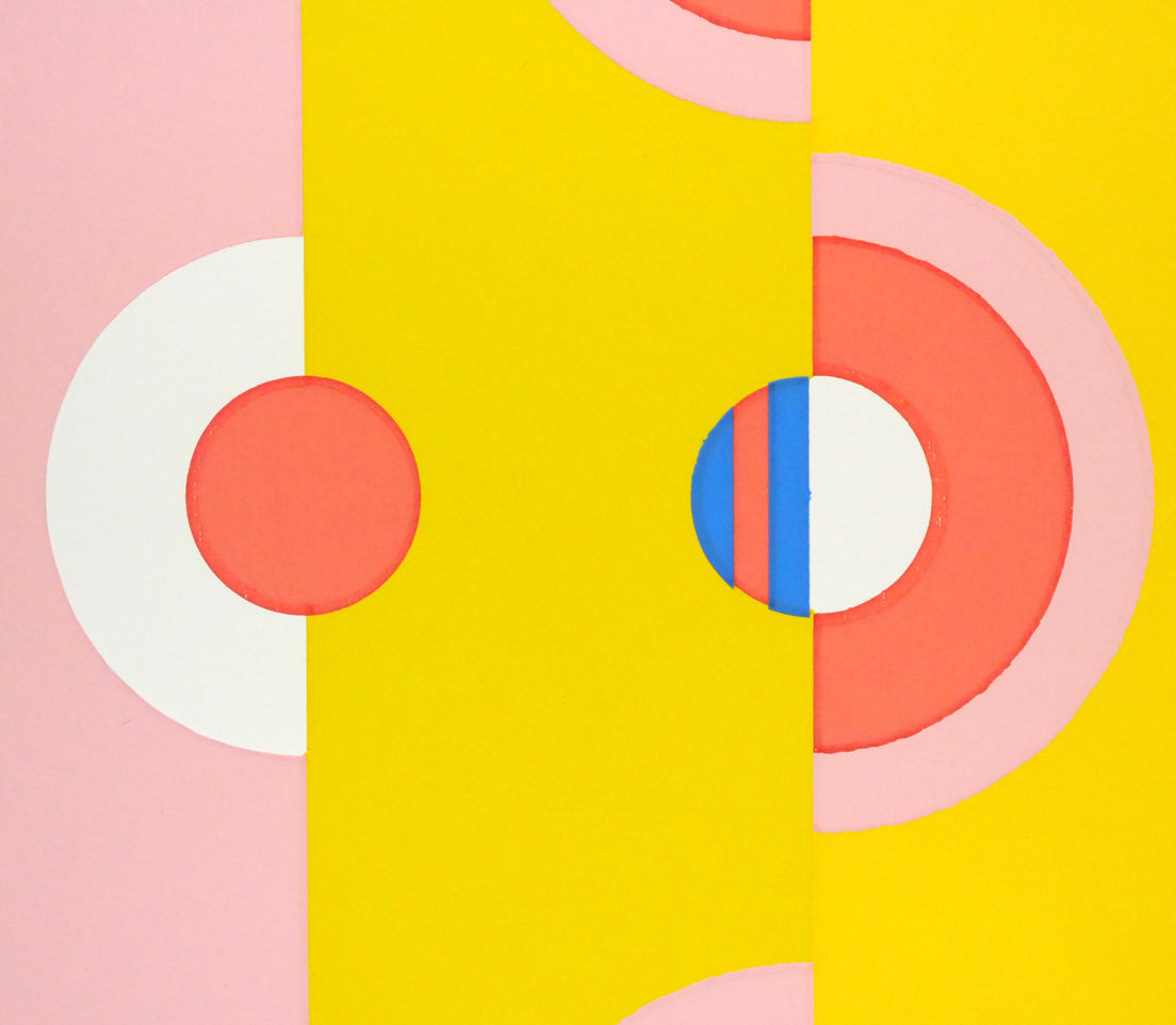 渡辺伊八郎「小円」シルクスクリーン版画 拡大画像2