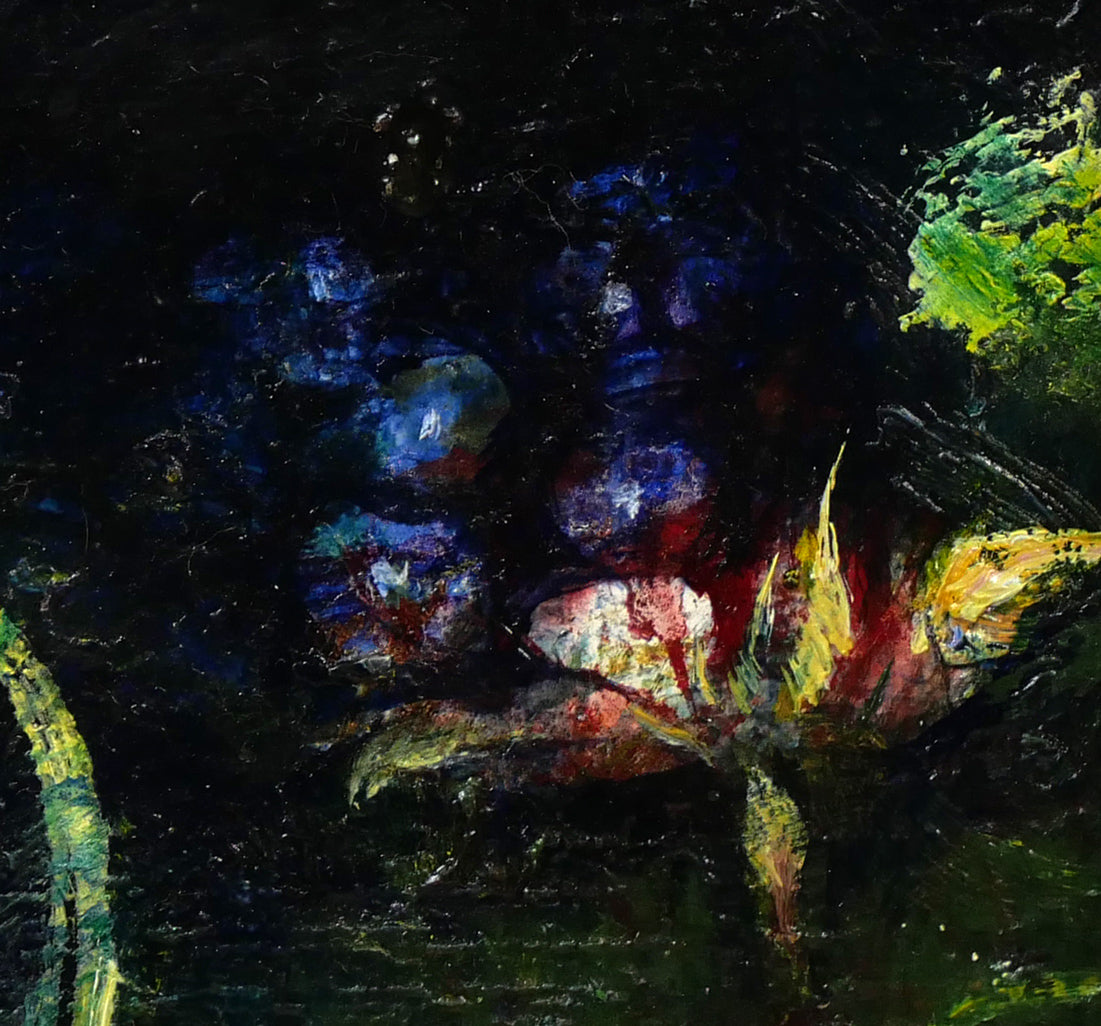 渡辺貞一「鳥」油絵・SM 拡大画像4