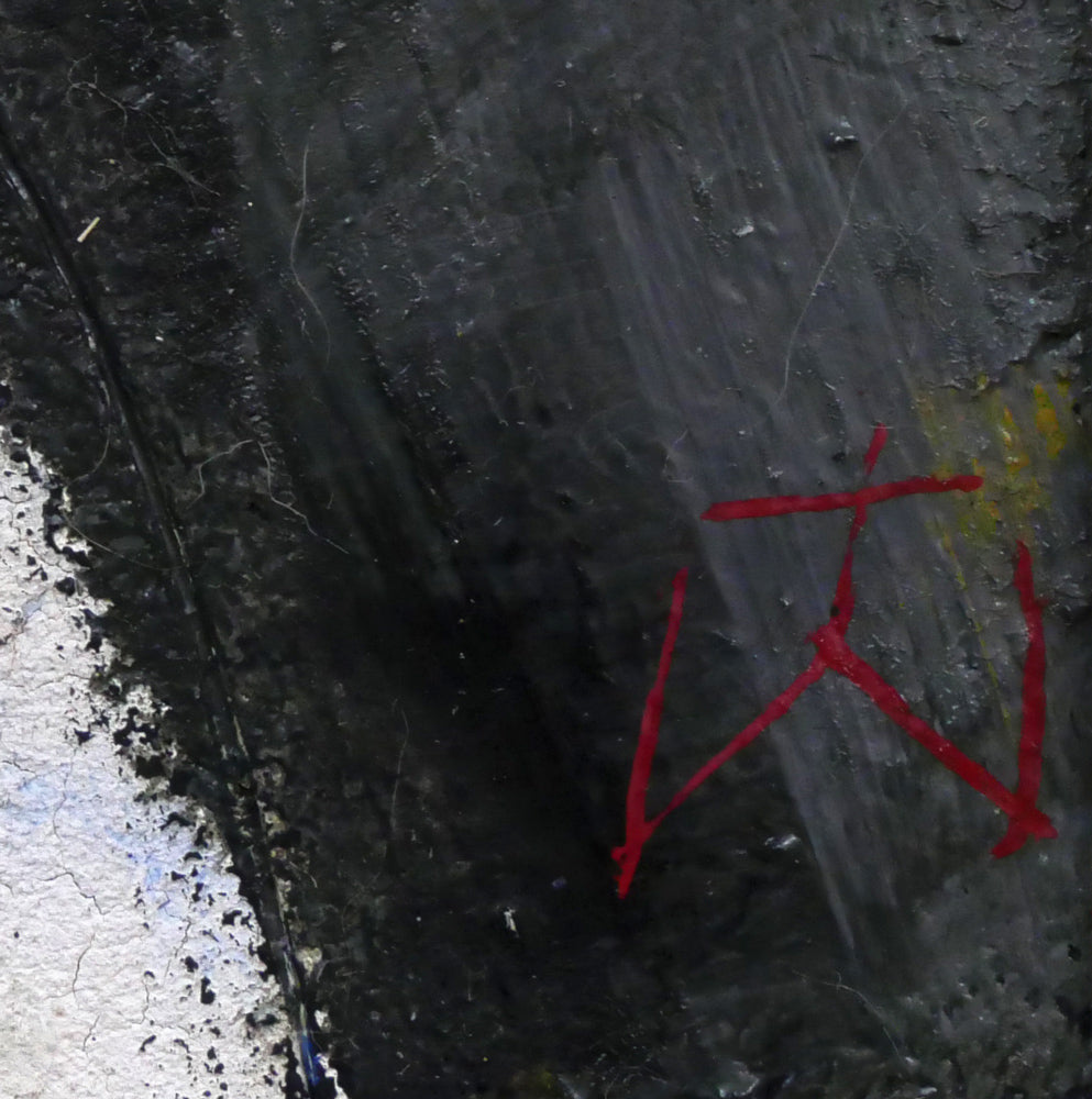 渡辺貞一「裸婦像」油絵・変形2号 サイン拡大画像