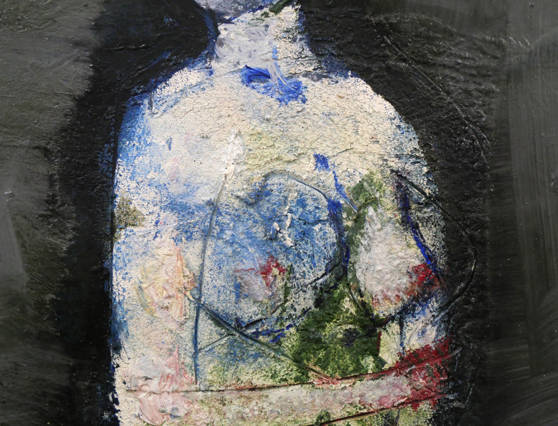 渡辺貞一「裸婦像」油絵・変形2号 拡大画像3