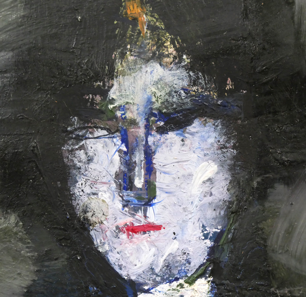 渡辺貞一「裸婦像」油絵・変形2号 拡大画像2