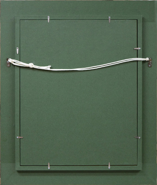 渡辺祐一郎「裸婦」油絵・F6号 額縁裏側画像