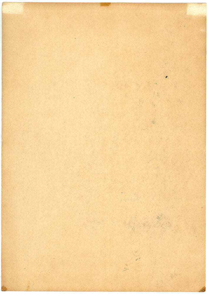 ウィレム ゲラルド ホフカー(Willem Gerard Hofker)「2人のレゴンダンサー(サドリとチャワン)」リトグラフ 作品シート裏側画像