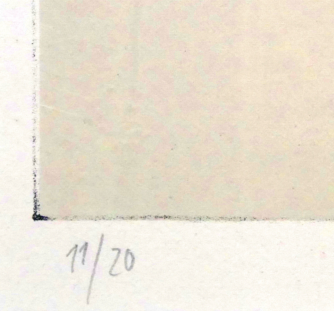 ポール ヴンダーリッヒ(Paul WUNDERLICH)「壁に盗聴器が」リトグラフ 限定番号(ed,11/20)