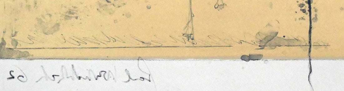 ポール ヴンダーリッヒ(Paul WUNDERLICH)「壁に盗聴器が」リトグラフ 拡大画像2