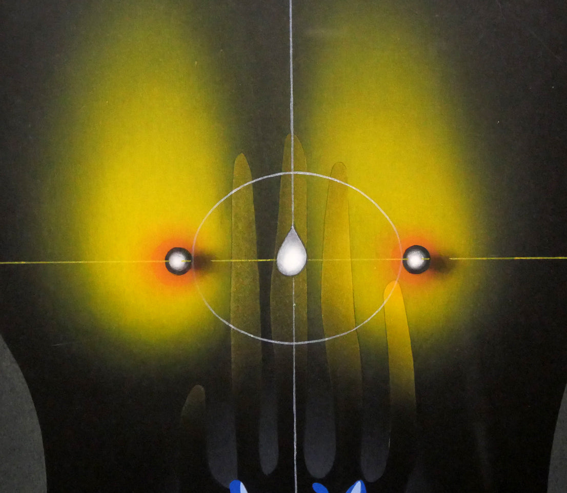 ポール ヴンダーリッヒ(Paul WUNDERLICH)「Woman torso with flower」木版画 拡大画像2