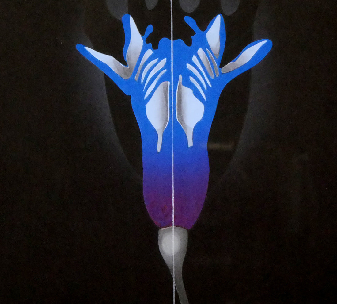 ポール ヴンダーリッヒ(Paul WUNDERLICH)「Woman torso with flower」木版画 拡大画像4