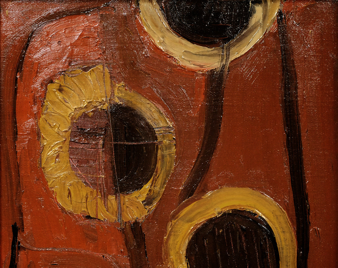 八木伸子「ひまわり」油絵・F6号 拡大画像1