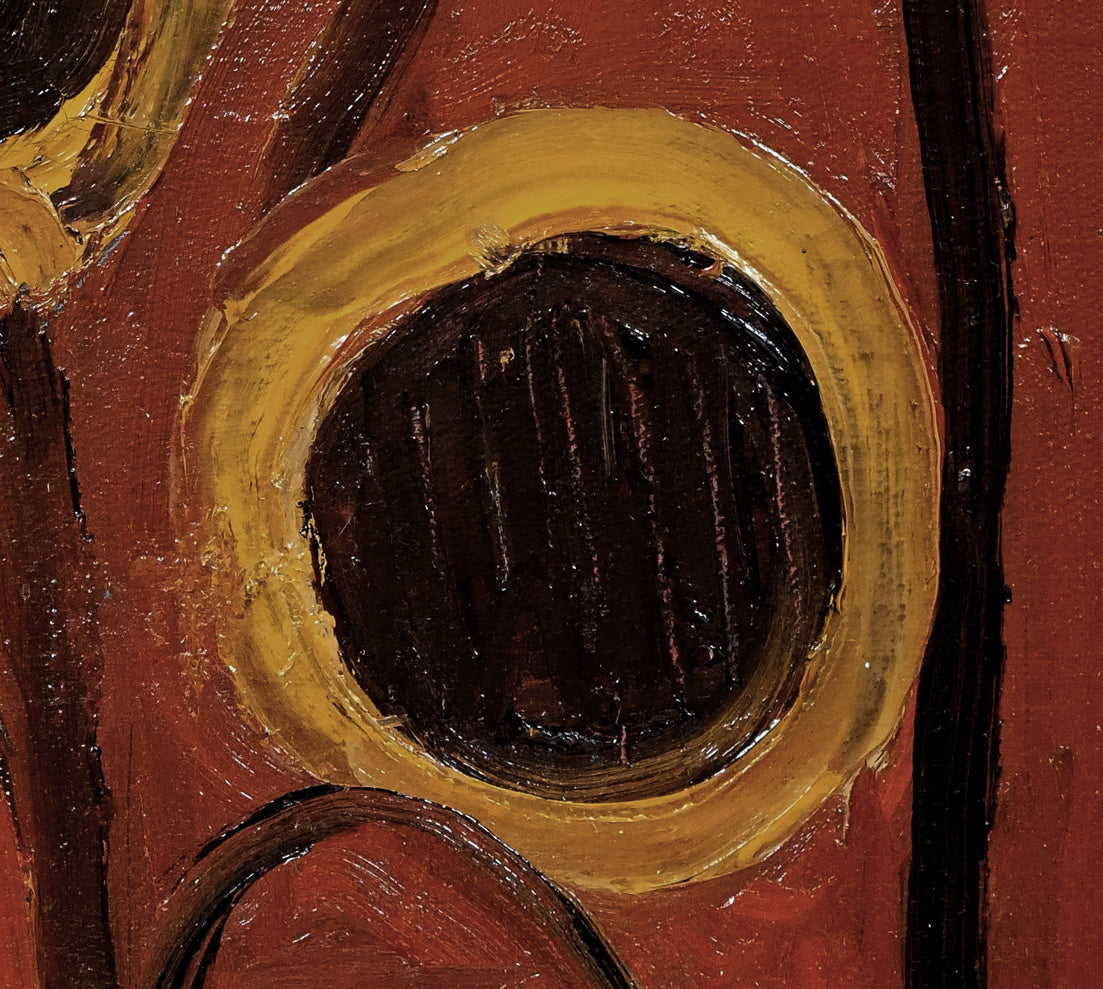 八木伸子「ひまわり」油絵・F6号 拡大画像4