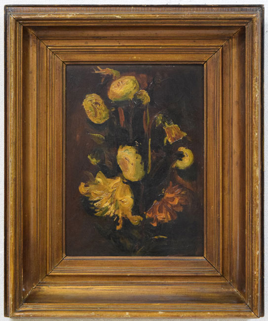 山田義夫「だりや・B」油絵・F4号