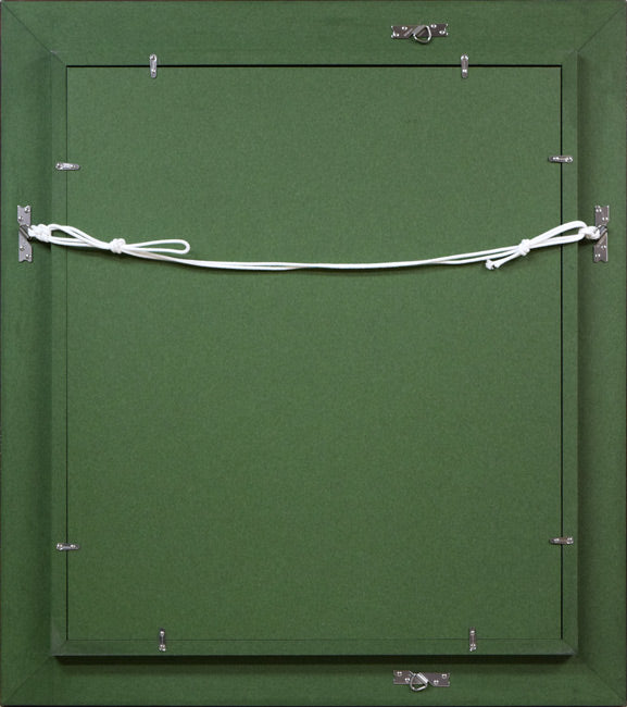 山岸正巳「バレリーナ少憩」油絵・F10号 額縁裏側画像