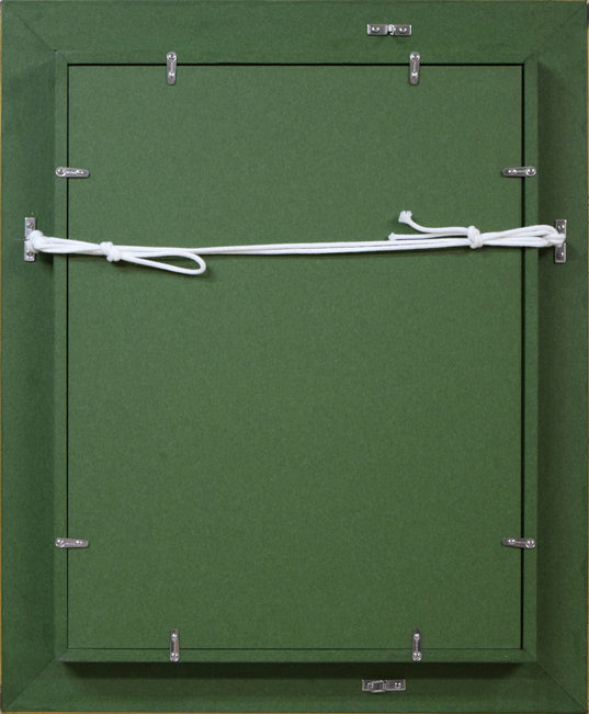 山岸正巳「浴後裸婦」油絵・F4号 額縁裏側画像