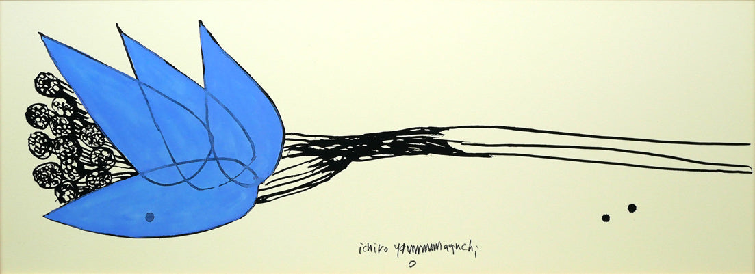 山口一郎「HANA-Blue-no,1」ジクレー 作品全体拡大画像