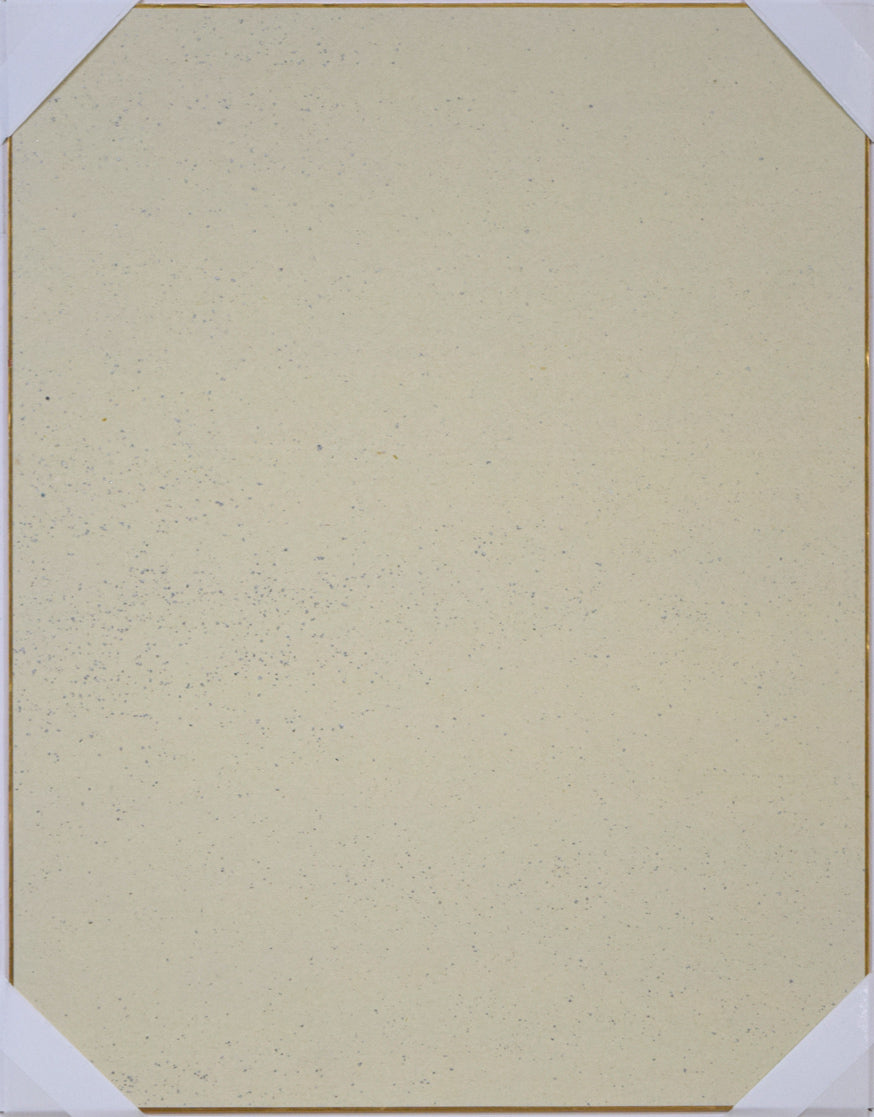 山本仁吉「バラ」油絵・色紙6号 作品裏側画像