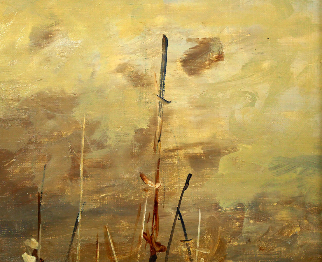 山本巌「午後の房総風景」油絵・F6号 拡大画像2