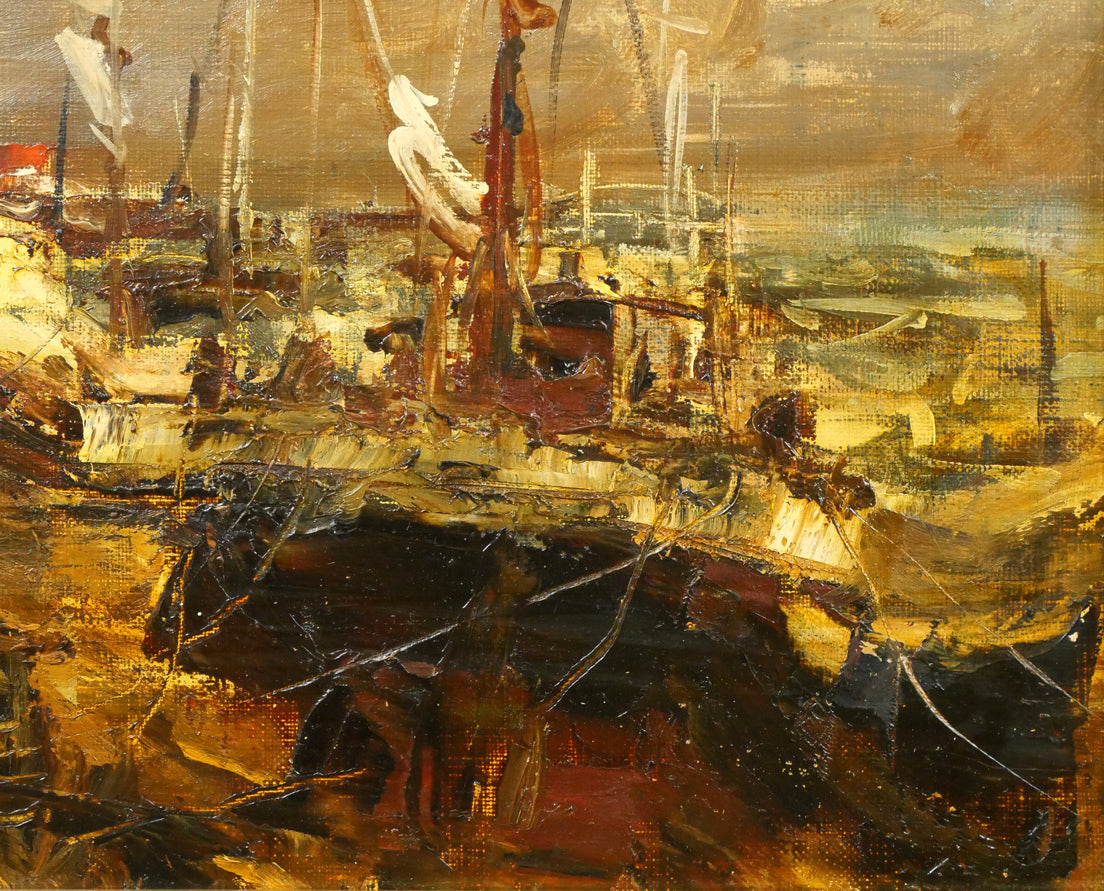 山本巌「午後の房総風景」油絵・F6号 拡大画像4