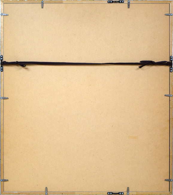 山岡康子「Dance」銅版画 額縁裏側画像