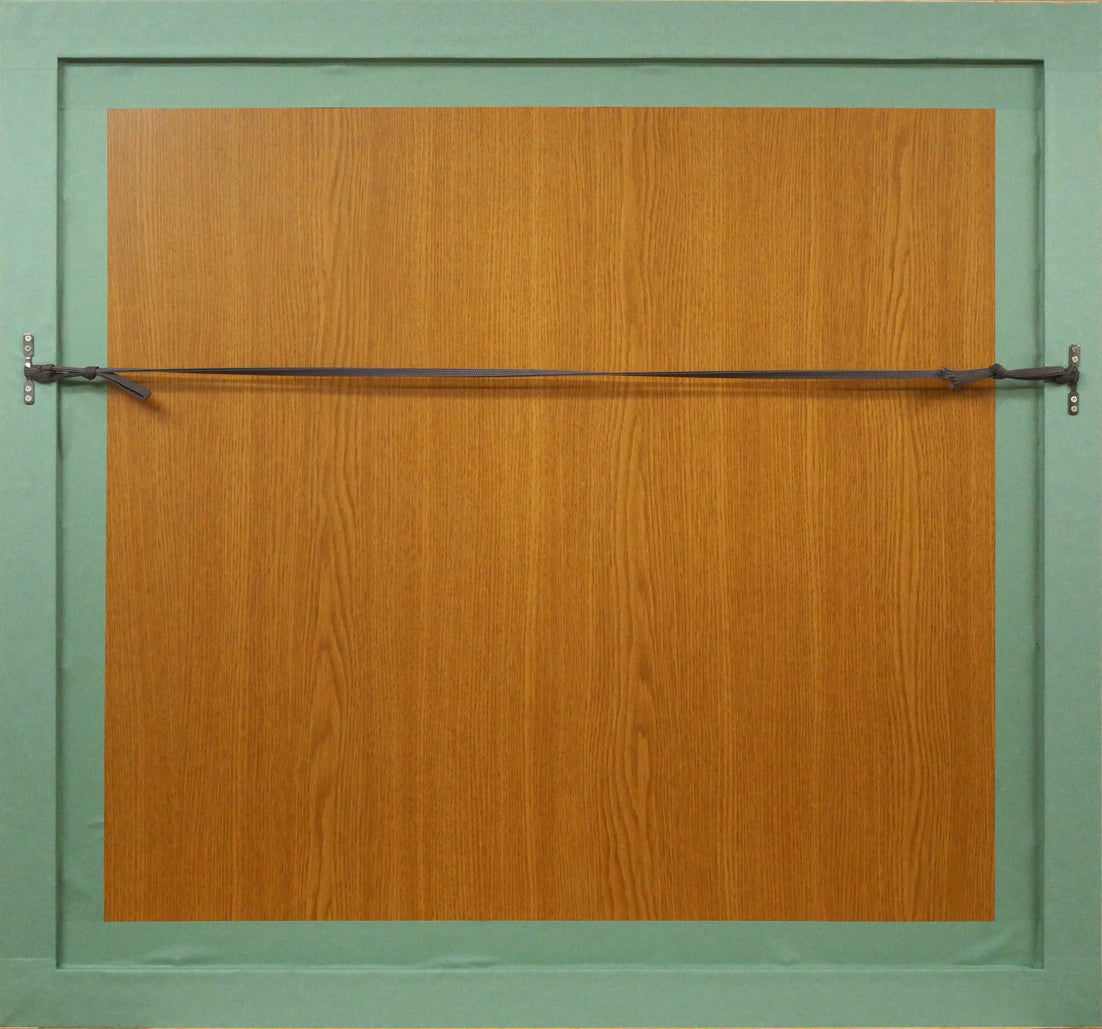 山下清「日本平よりの富士」リトグラフ 額縁裏側画像