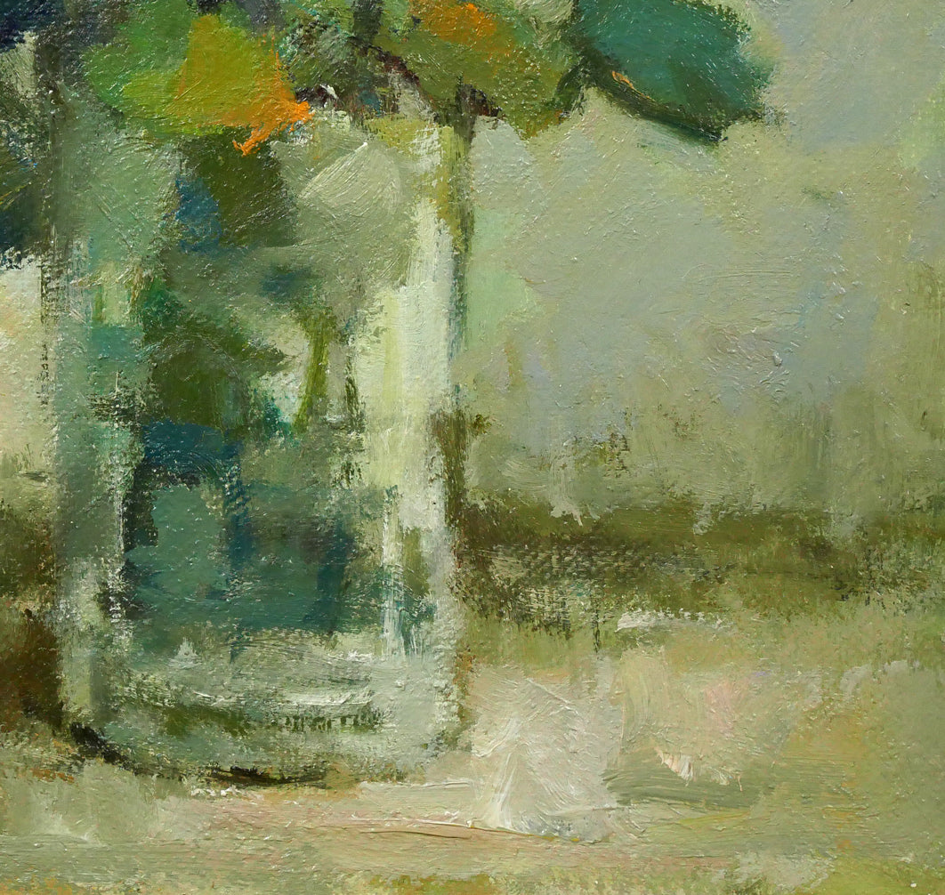 山崎翠祥「薔薇(1983年作)」油絵・F3号 拡大画像5