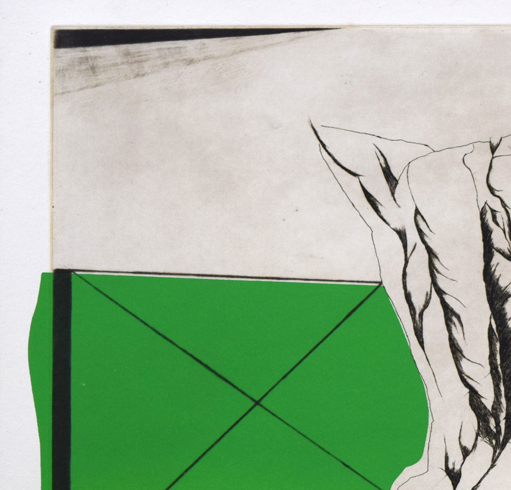 柳澤紀子「旅への誘ないⅢ」銅版画 拡大画像1