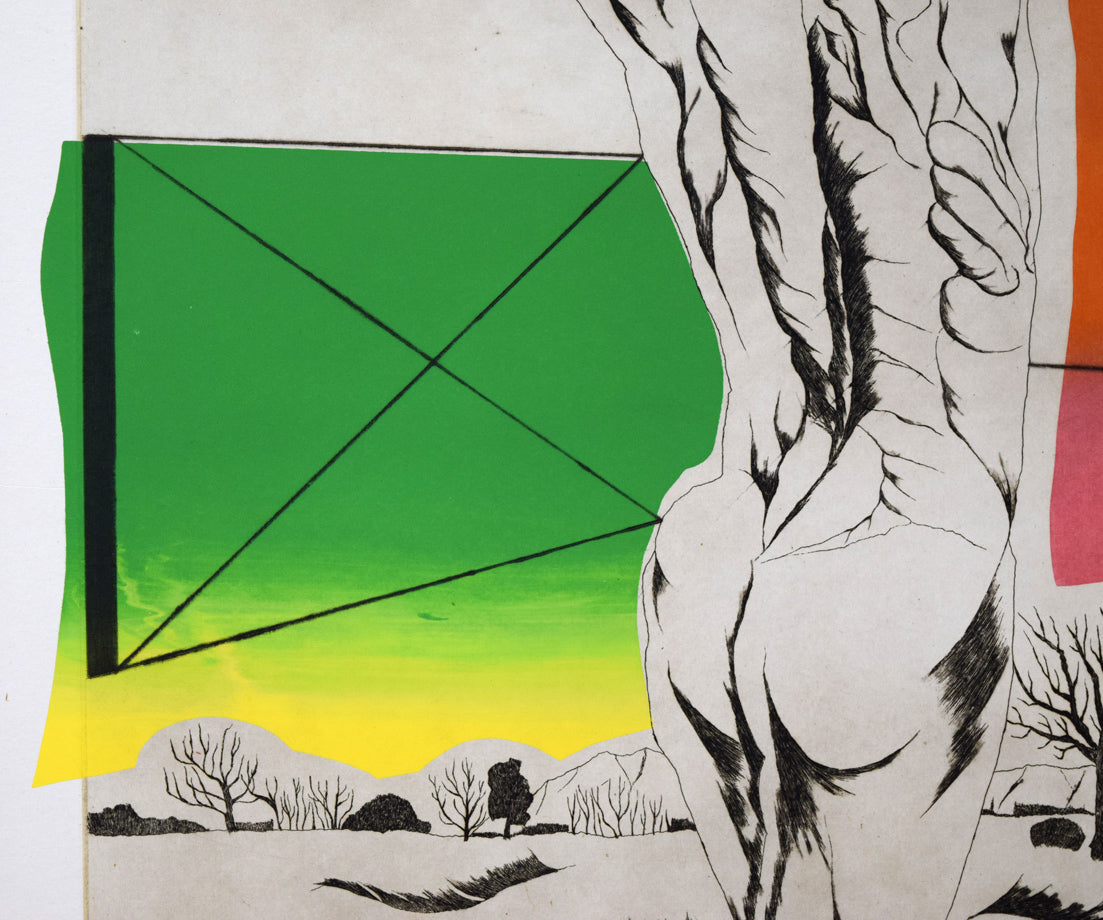 柳澤紀子「旅への誘ないⅢ」銅版画 拡大画像7