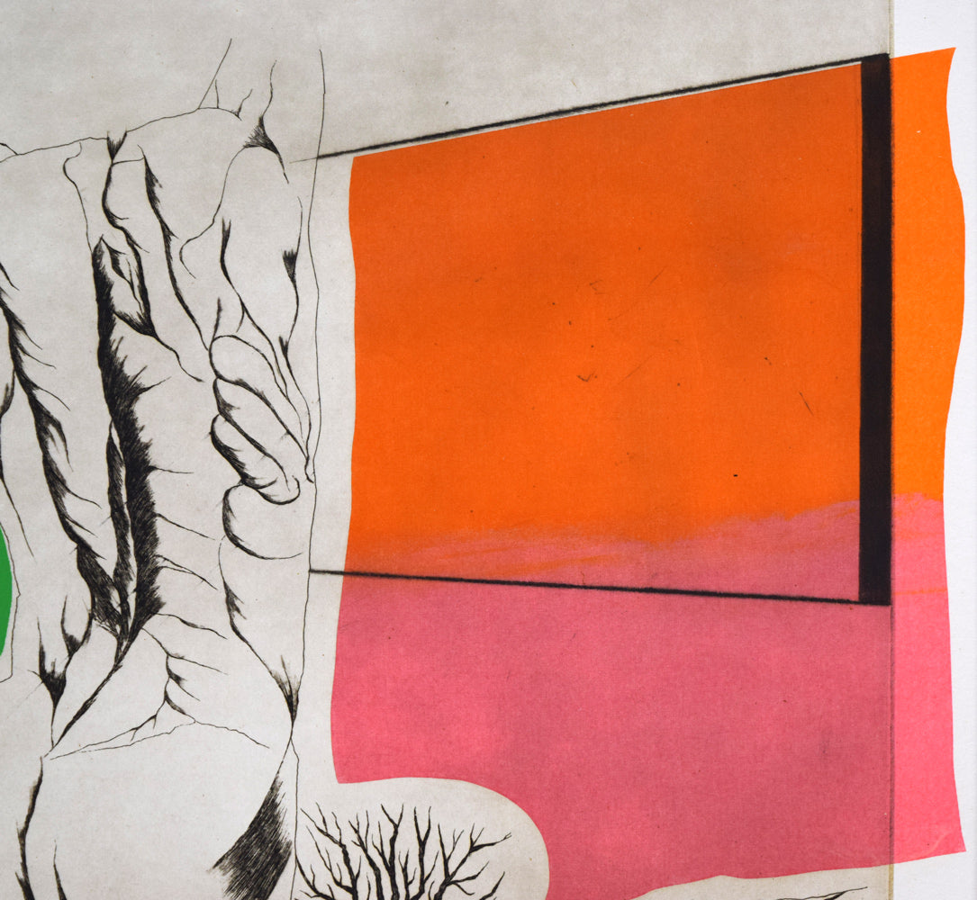 柳澤紀子「旅への誘ないⅢ」銅版画 拡大画像8