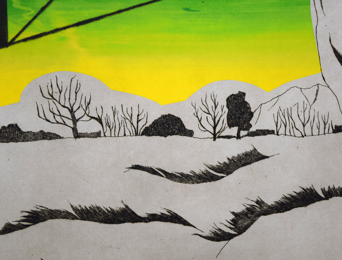 柳澤紀子「旅への誘ないⅢ」銅版画 拡大画像9