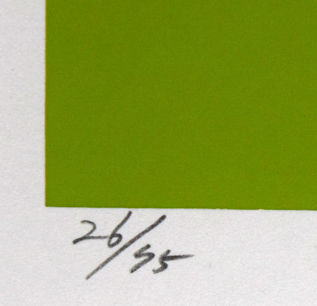 安田侃「無題」シルクスクリーン版画 限定番号(ed,26/75)