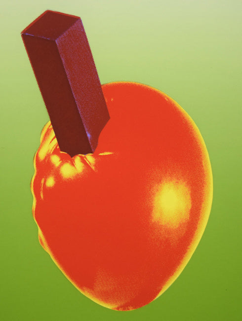 安田侃「無題」シルクスクリーン版画 拡大画像1