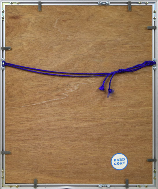 安田侃「無題」シルクスクリーン版画 額縁裏側画像