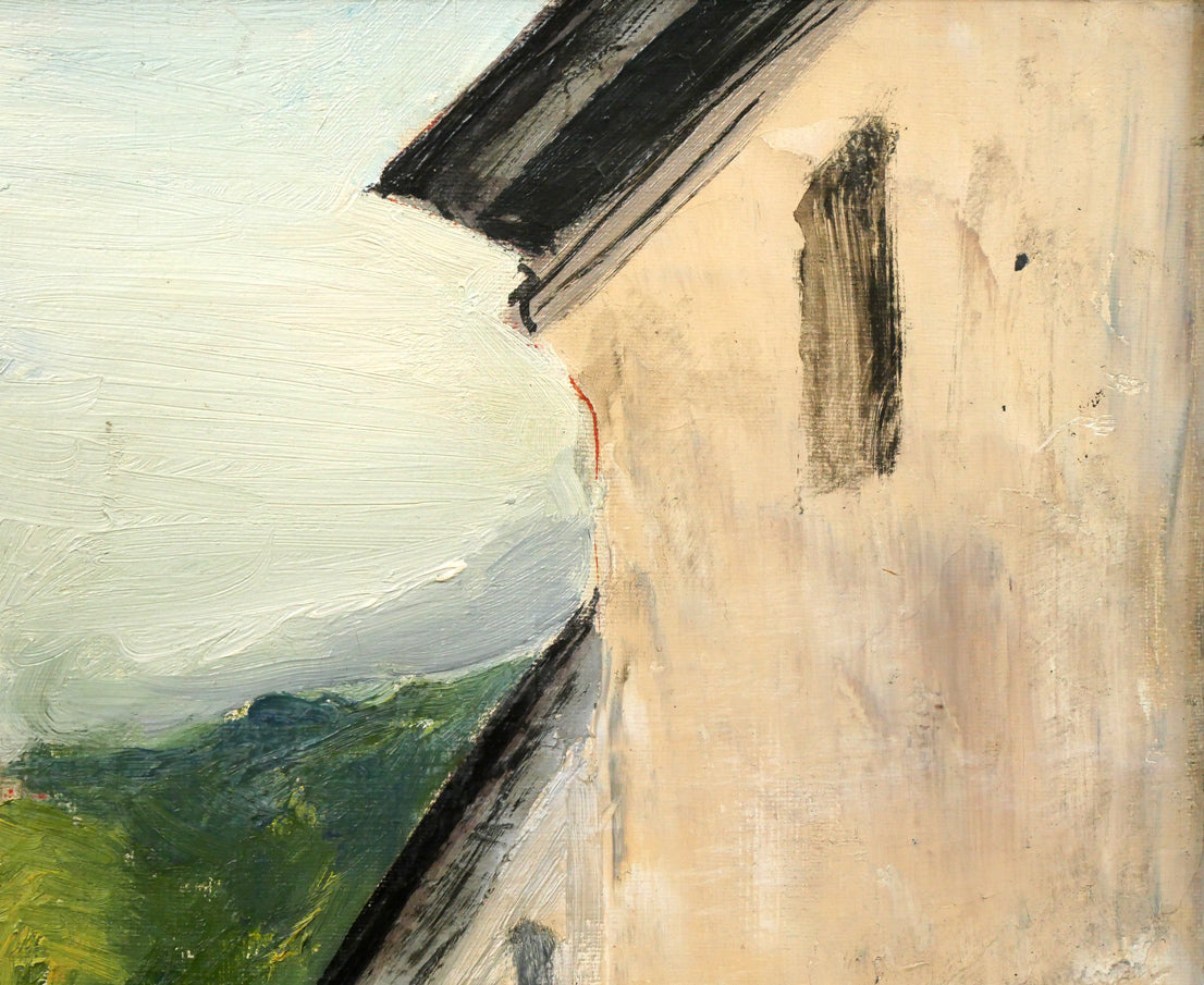 矢柳剛「ベロオリゾンテ教会(ブラジル風景)」油絵・F6号 拡大画像3