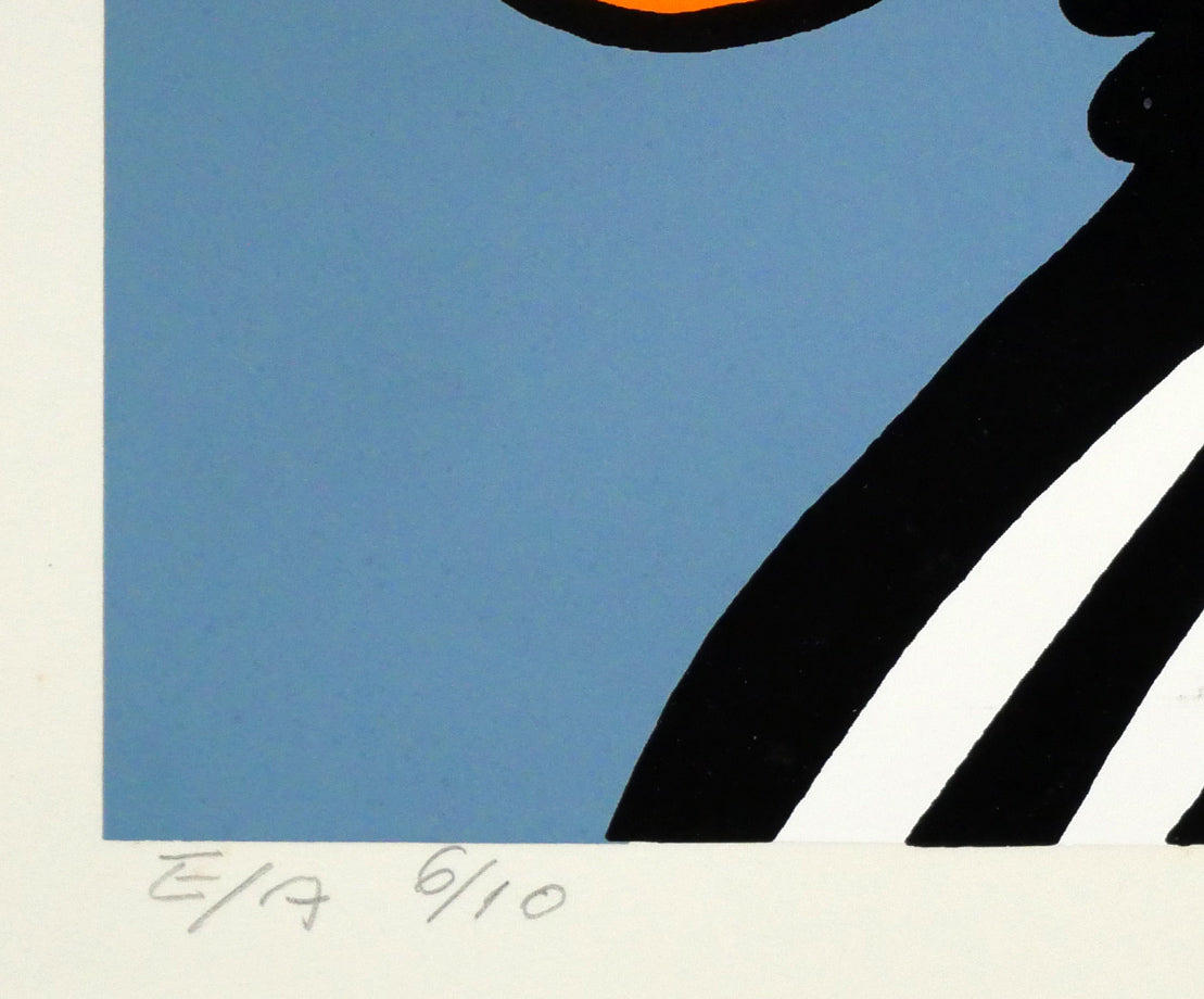 矢柳剛「LE TAUREAU(「現代版画<星座>シリーズ牡牛座」より)」版画 限定番号(ed,E/A=作家保存版 6/10)