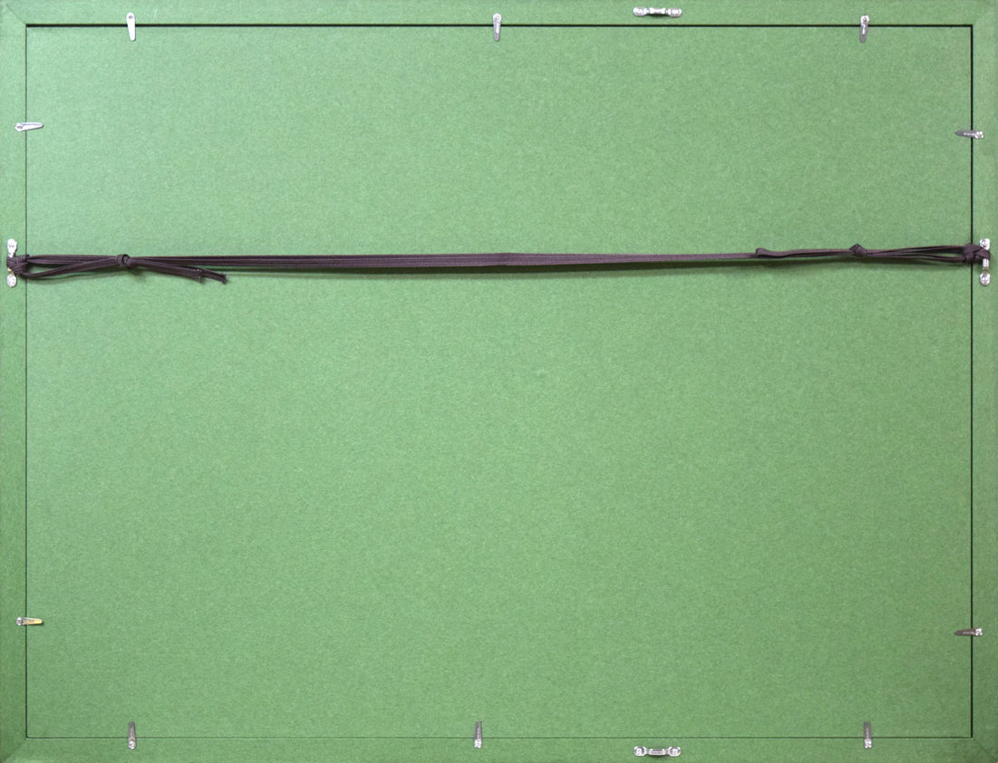 矢柳剛「LA PROPAGATION・繁殖」銅版画 額縁裏側画像