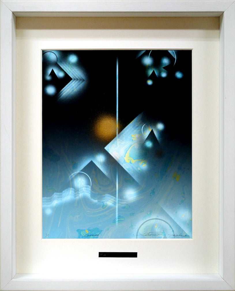 矢崎勝美「Cosmos」モノタイプ1点物版画・2011年作